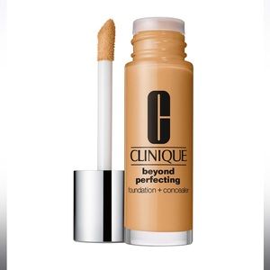 NEW CLINIQUE BEYOND PERFECTING FOUNDATION + CONCEALER IN SHADE WN54 HONEY WHEAT